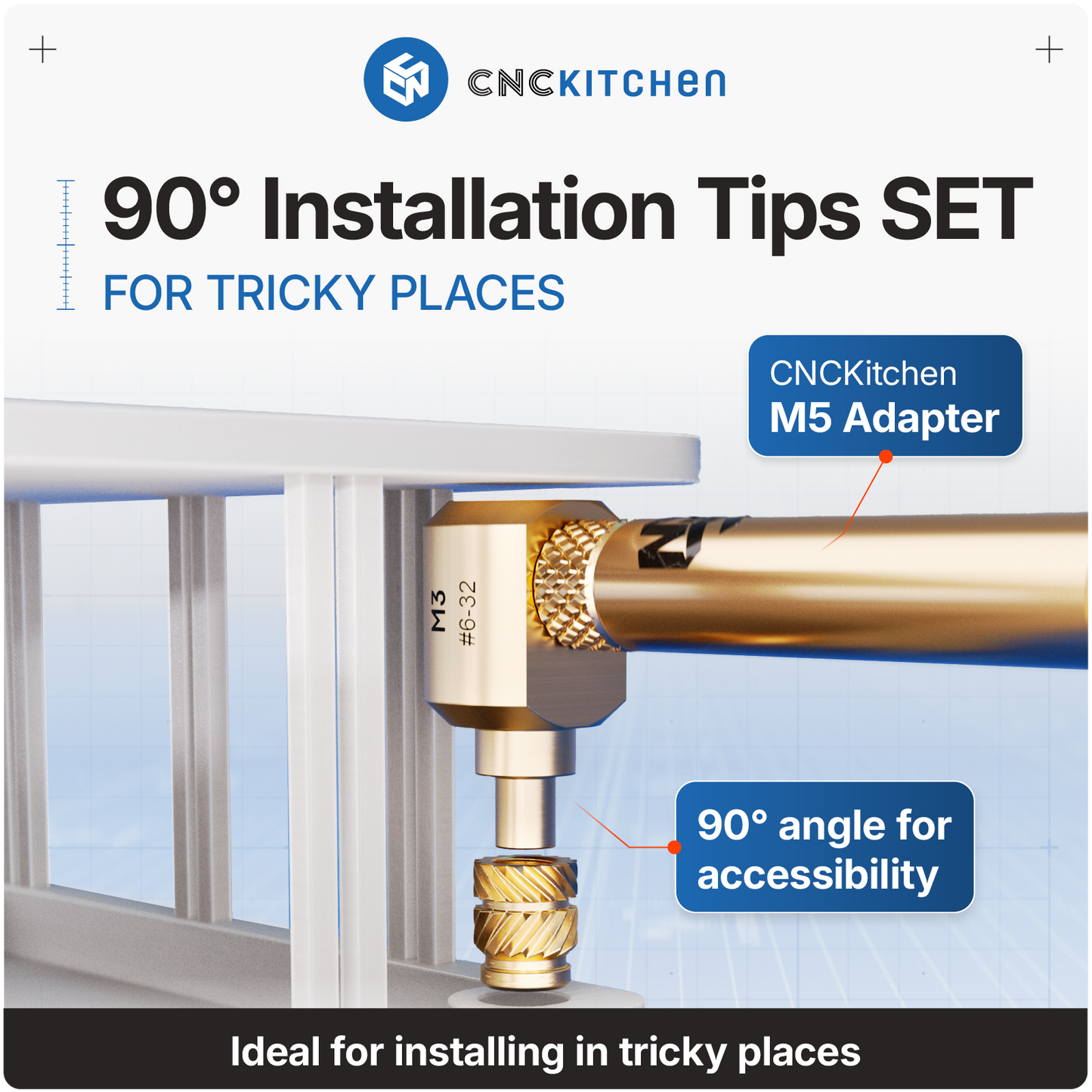 90° Installation Tip For Tricky Places