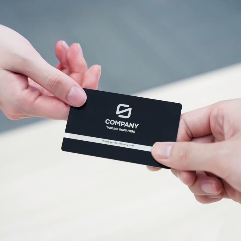 Bambu Lab Black Aluminium Business Cards (10 stk.)