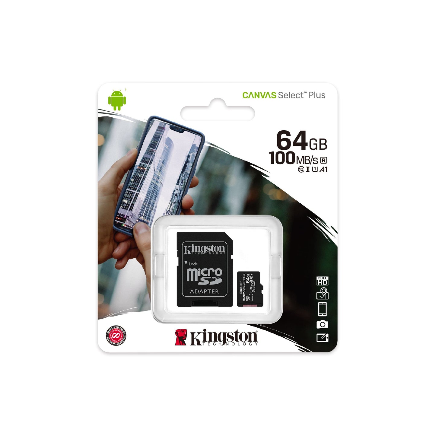 Kingston Canvas select plus Microsd - 64 GB
