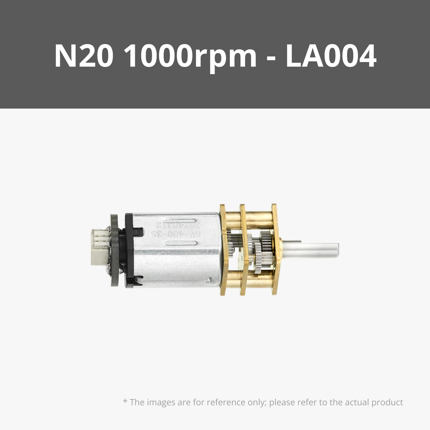 N20 Reduction Gear Motor - N20 Reduction Gear Motor 1000rpm (1PCS) - LA004