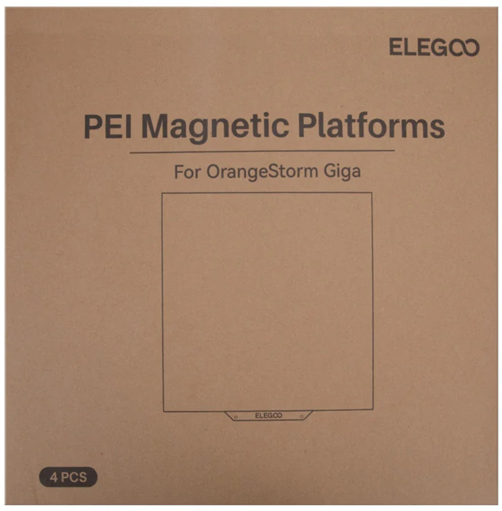 Elegoo OrangeStorm Giga PEI Magnetic Platform Kit (4 stk.)
