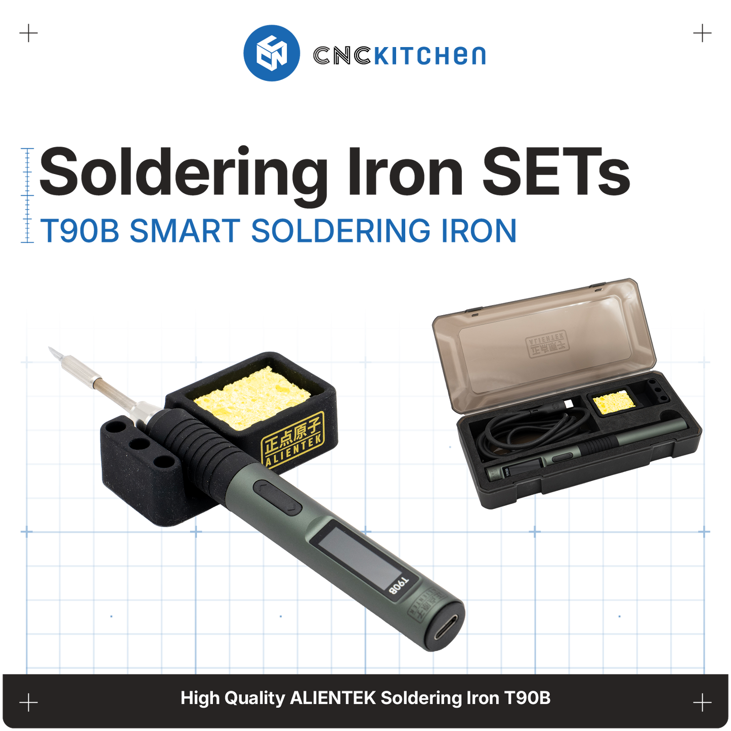 Alientek T90B USB-C Soldering Iron Set