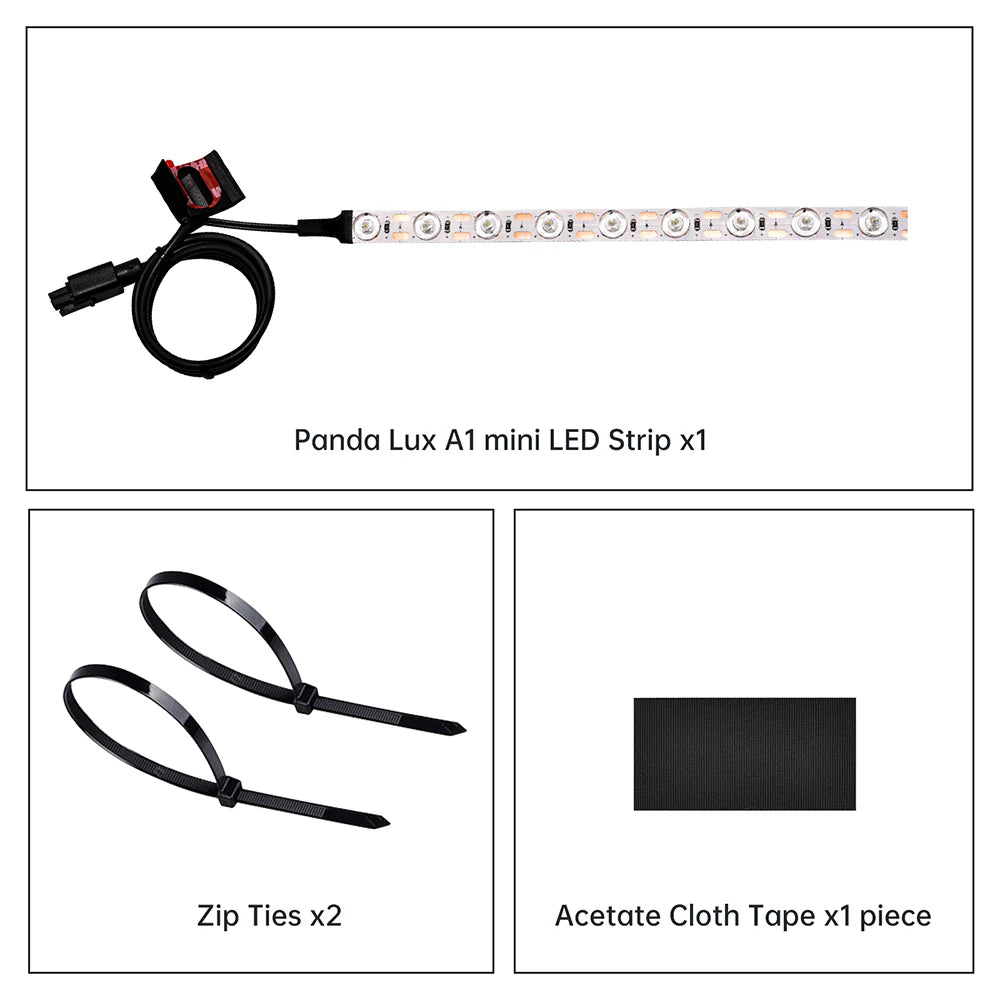 BIQU Panda Lux LED Upgrade Kit til Bambu Lab P1/X1/A1 Serien (1 stk.)