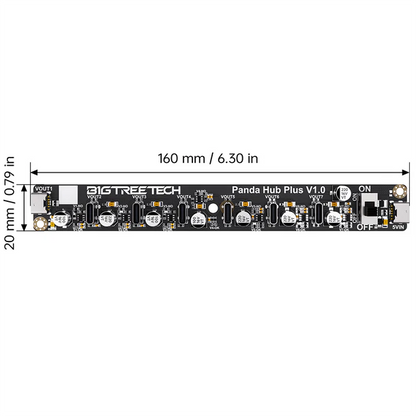 BIGTREETECH Panda Hub Dual USB Adapter Shield the Original USB Port on Bambu Lab P1S/P1P Printers
