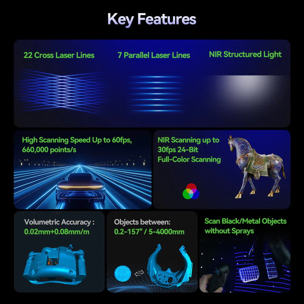 Creality Raptor Pro 3D Scanner - Køb 3D Scanner hos 3D Saga