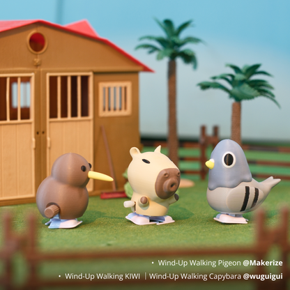 Wind-Up Walking Mechanisms (8 stk.)