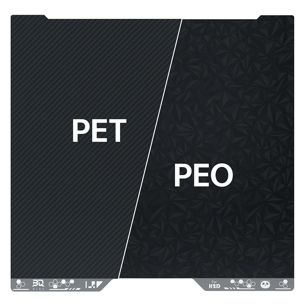 BIQU Panda Buildplate Designer PEO+PET Double-Sided for Bambu Lab H2D/H2S