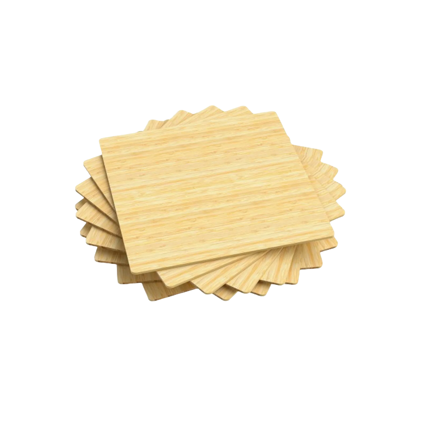 Creality Falcon Natural Bamboo Board 200x200 3mm (10 stk.)