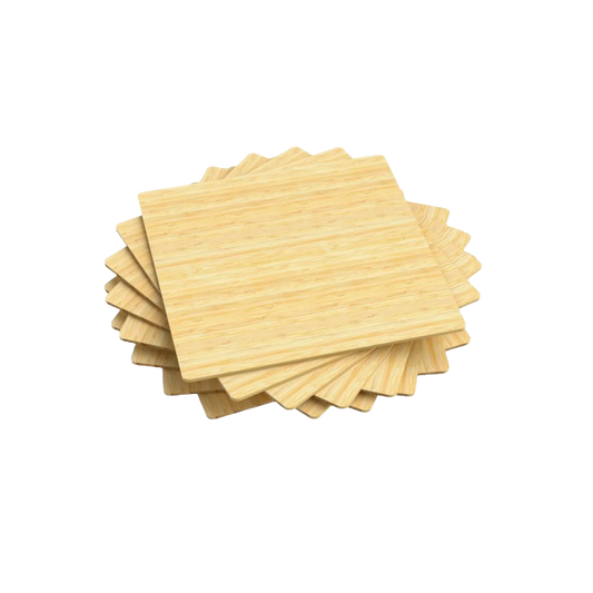 Creality Falcon Natural Bamboo Board 200x200 3mm (10 stk.)