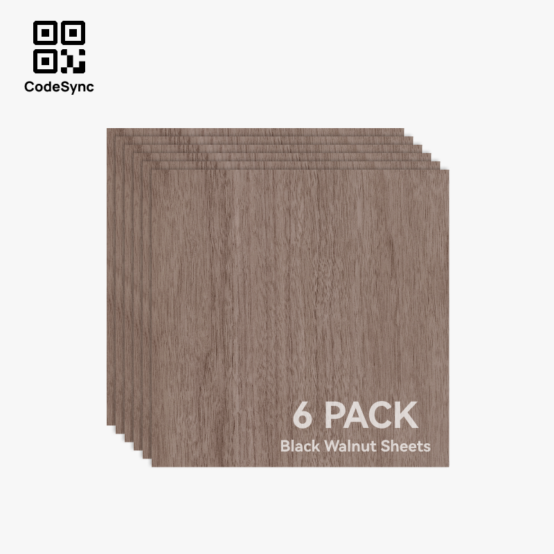 Bambu lab Black Walnut Plywood 3mm (6 stk.)