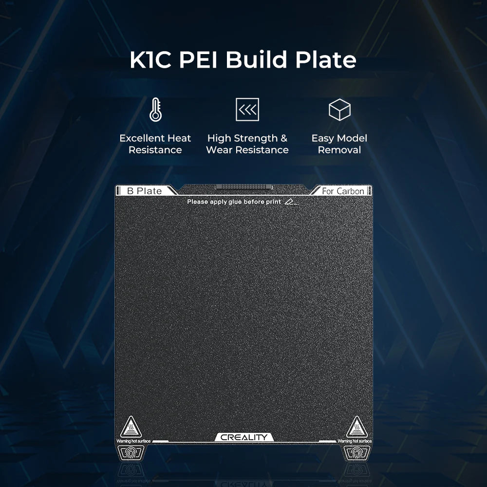 K1C PEI Build Plate（Without soft magnetic sticker）