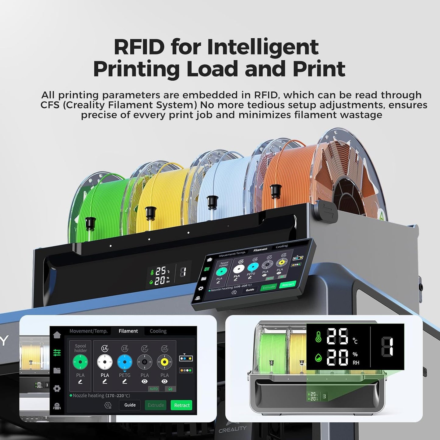 Creality Hyper PLA RFID Marble - 1.75mm 1kg