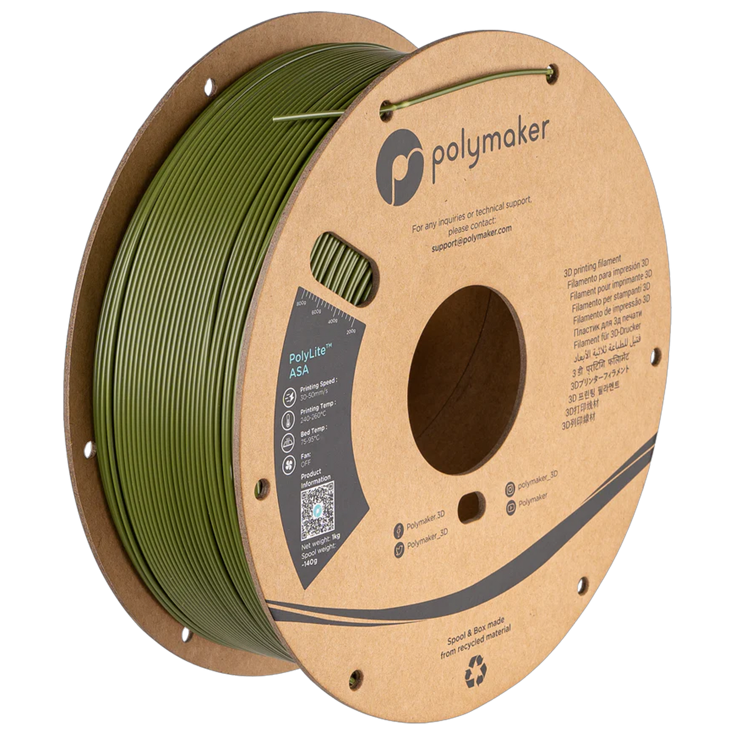 PolyLite™ ASA 1.75mm 1 kg