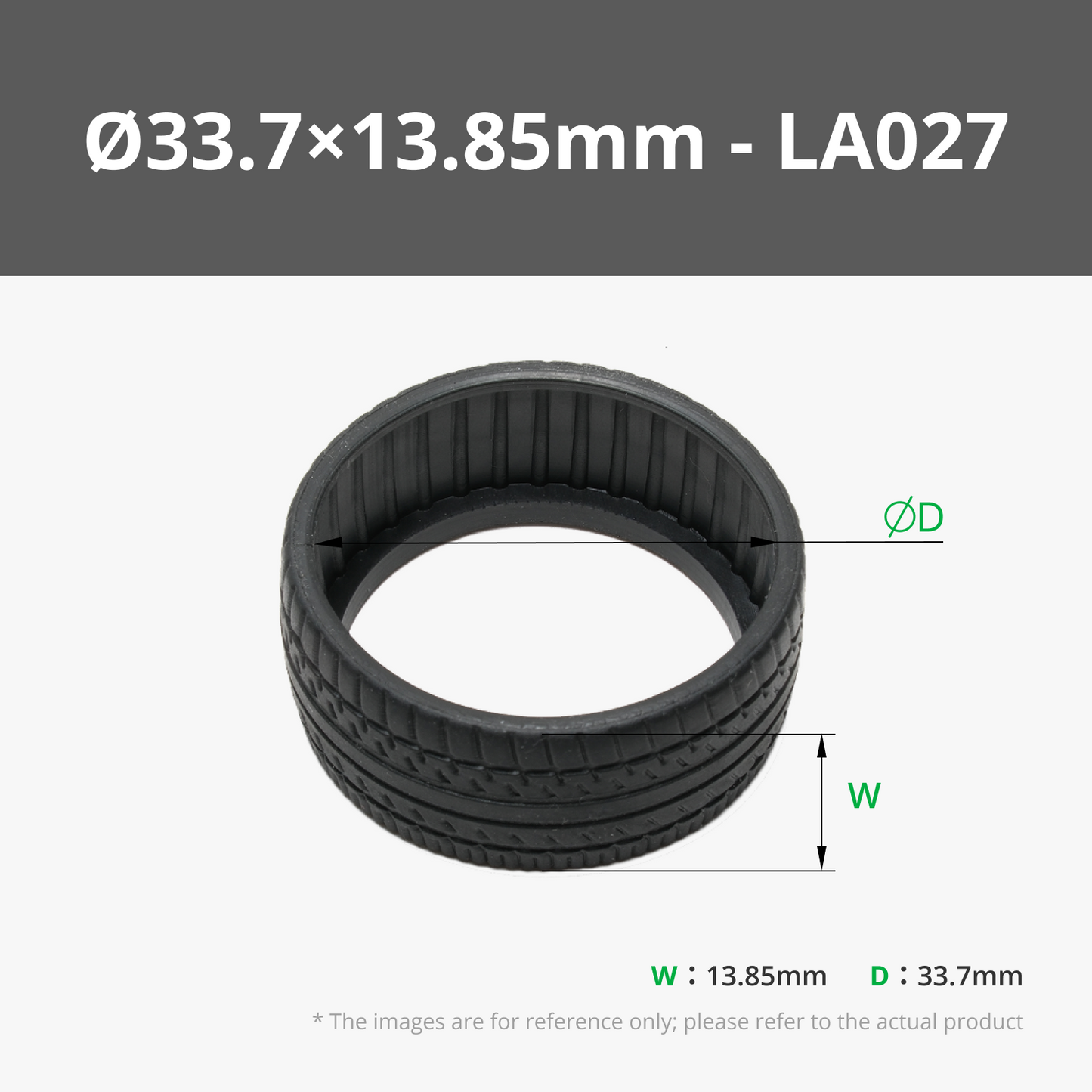 Ø33.7×13.85mm Rubber Tire (4PCS) - Ø33.7×13.85mm Rubber Tire (4PCS)