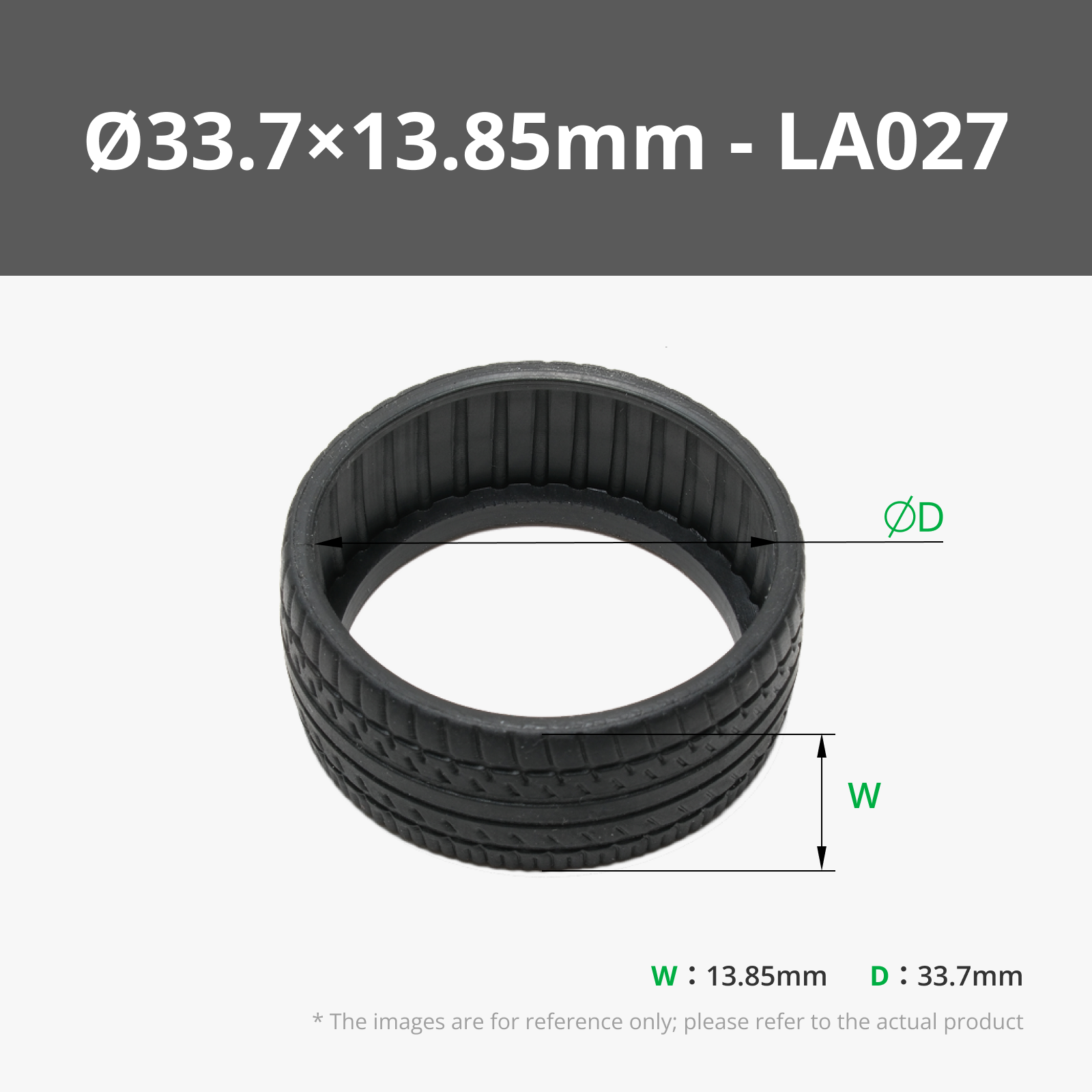 Ø33.7×13.85mm Rubber Tire (4PCS) - Ø33.7×13.85mm Rubber Tire (4PCS)