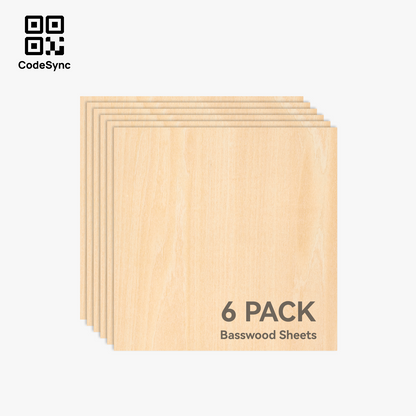 Bambu Lab Basswood Plywood 3mm (6 stk.)