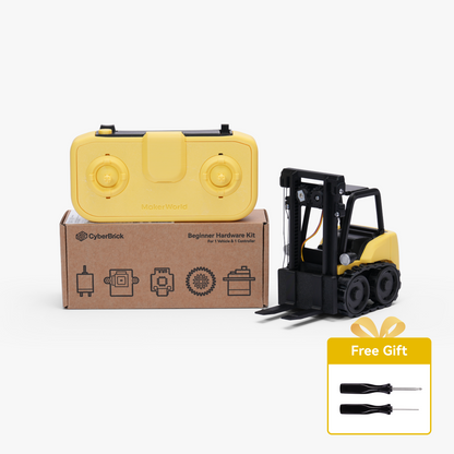CyberBrick Hardware Kit - Beginner Hardware Kit - ZK004 (1 Vehicle, 1 Remote)
