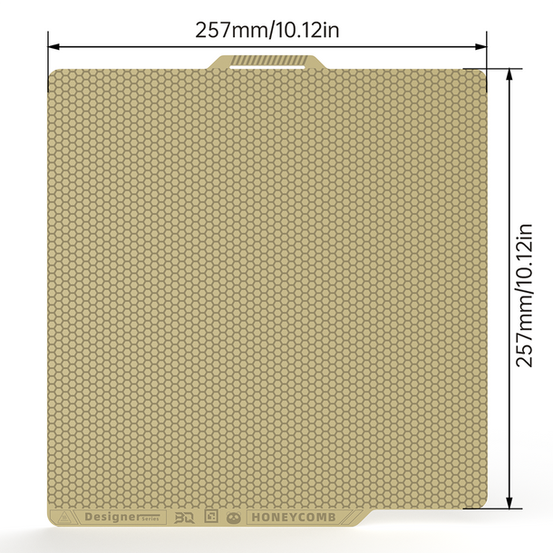 BIQU Panda Dual-textured Build Plate with Honeycomb & Houndstooth Patterns for Bambu X1/P1/A1