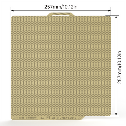 BIQU Panda Dual-textured Build Plate with Honeycomb & Houndstooth Patterns for Bambu X1/P1/A1