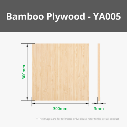Bambu Lab Bamboo Plywood 3mm (6 stk.)