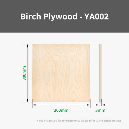Bambu Lab Birch Plywood 3mm (6 stk.)