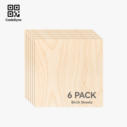 Bambu Lab Birch Plywood 3mm (6 stk.)