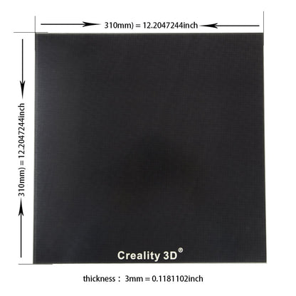 Creality 3D CR-10S Glass Plate with Special Chemical Coating 310 x 310 mm
