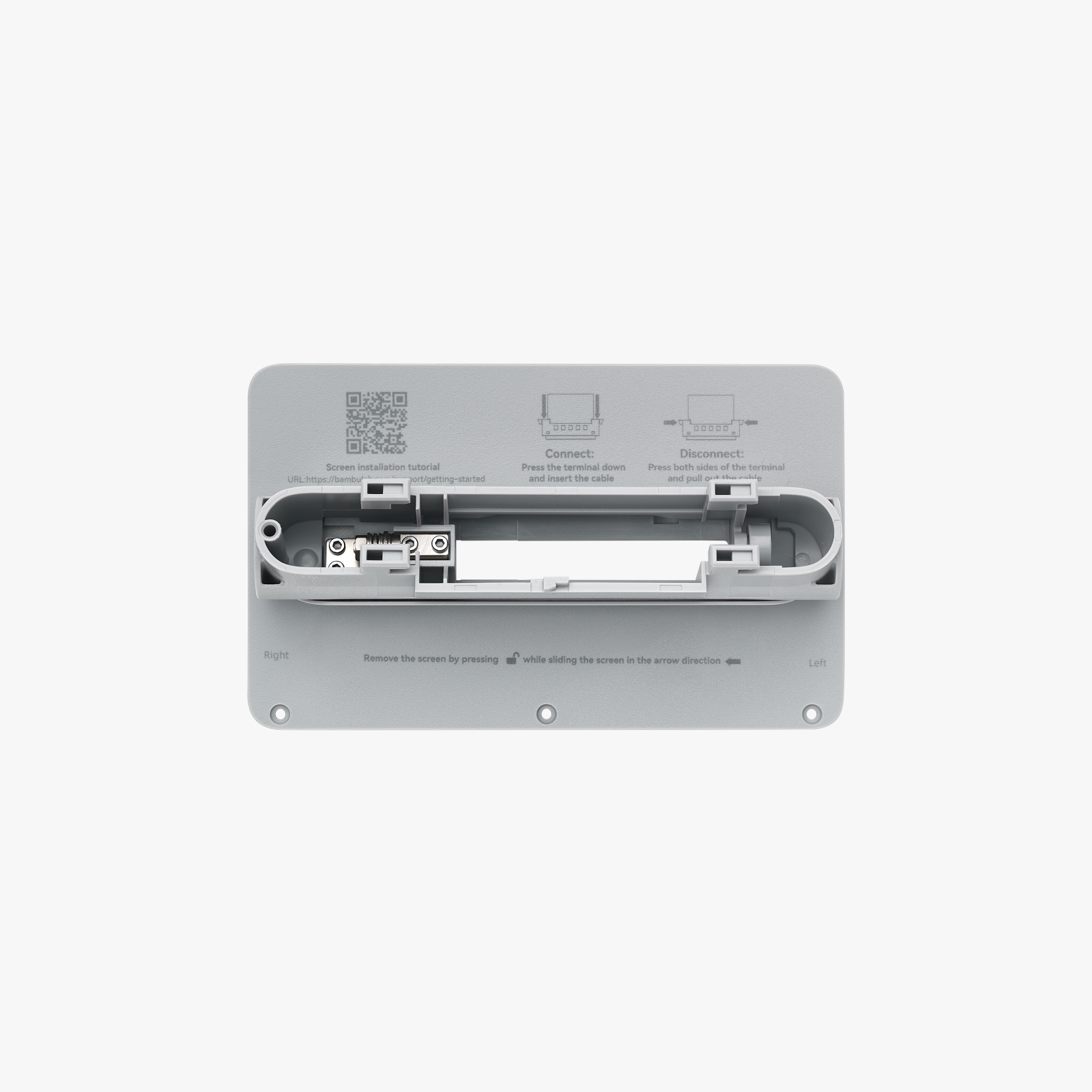 Display Rear Housing with Hinge - X1 Series - X1 Series Exclusive