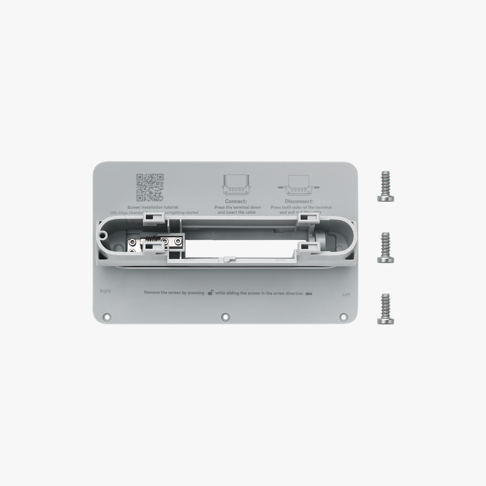 Bambu lab Display Rear Housing with Hinge   X1 Serien