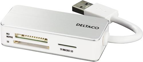 Deltaco USB 3.1 Card Reader, 3-slot
