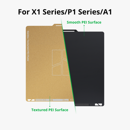 Bambu Lab Bambu Dual-Texture PEI printplade til X1, P1 & A1 serien