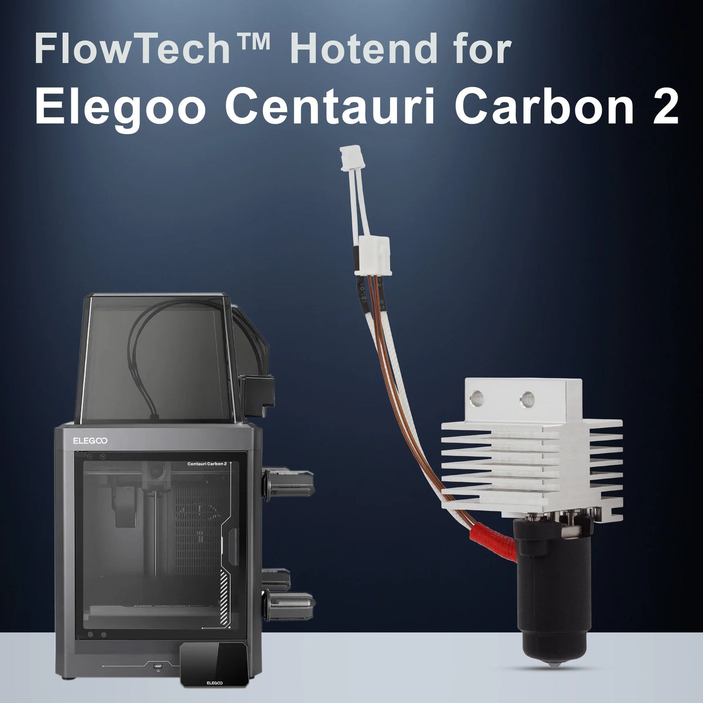 Microswiss FlowTech™ Hotend for Elegoo Centauri Carbon 2