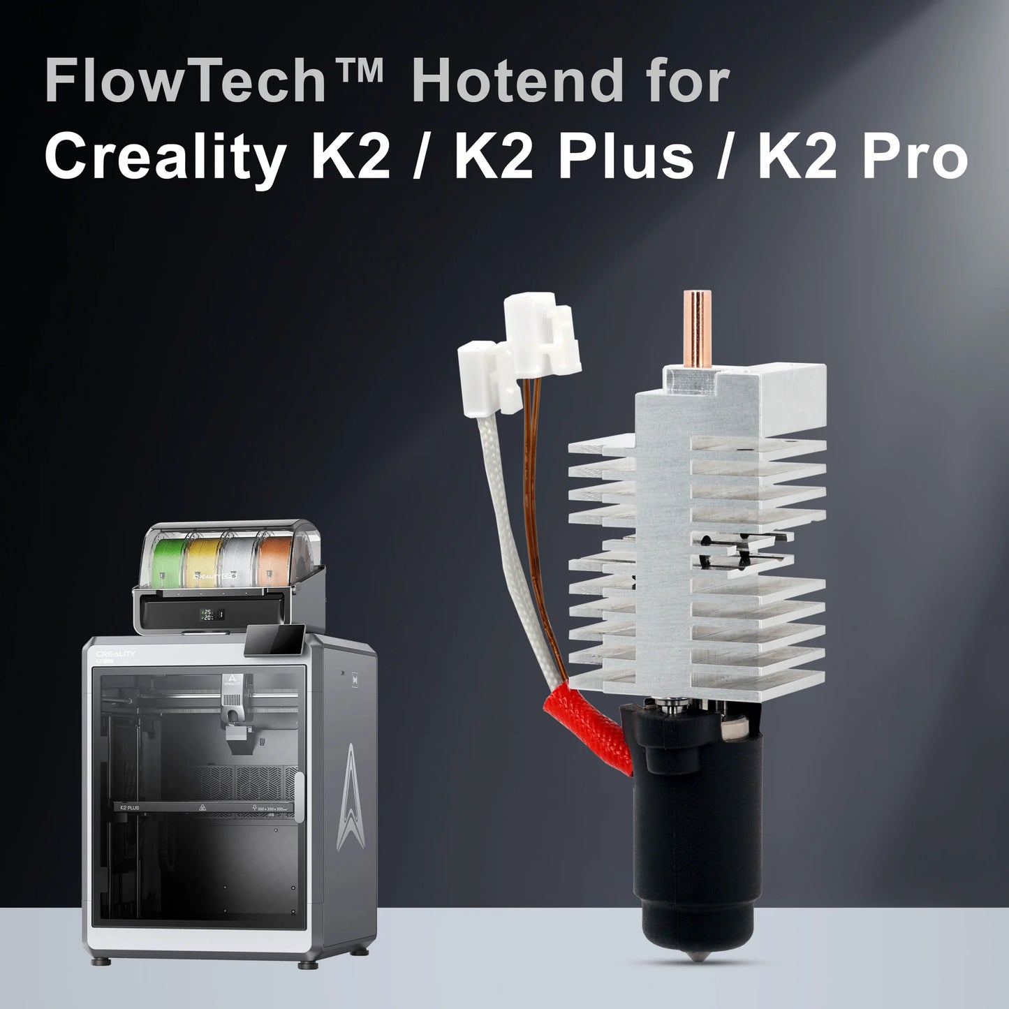 Microswiss FlowTech™ Hotend for Creality K2 / K2 Pro