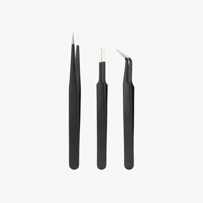 Maker's Supply ESD Stainless Steel Tweezers Set - ESD Stainless Steel Tweezers Set