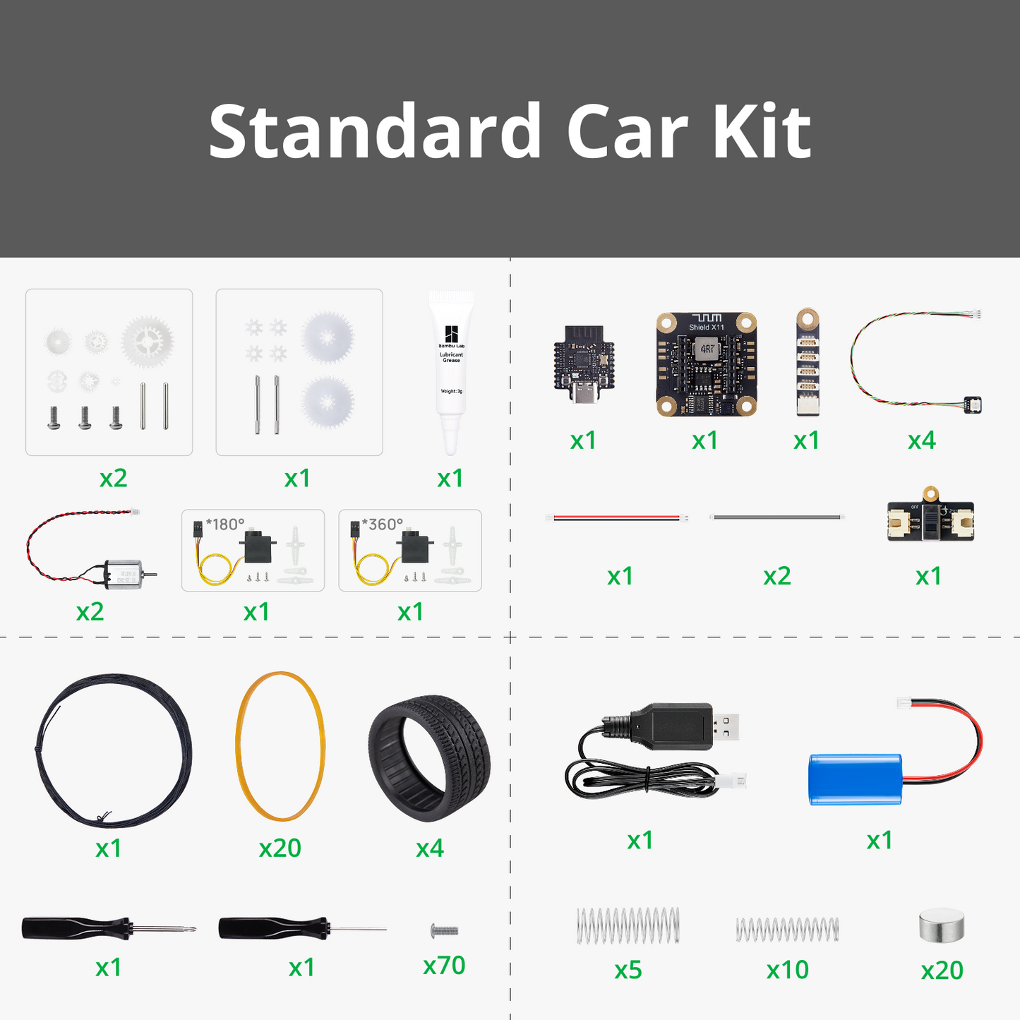Bambu Lab CyberBrick Hardware Kit