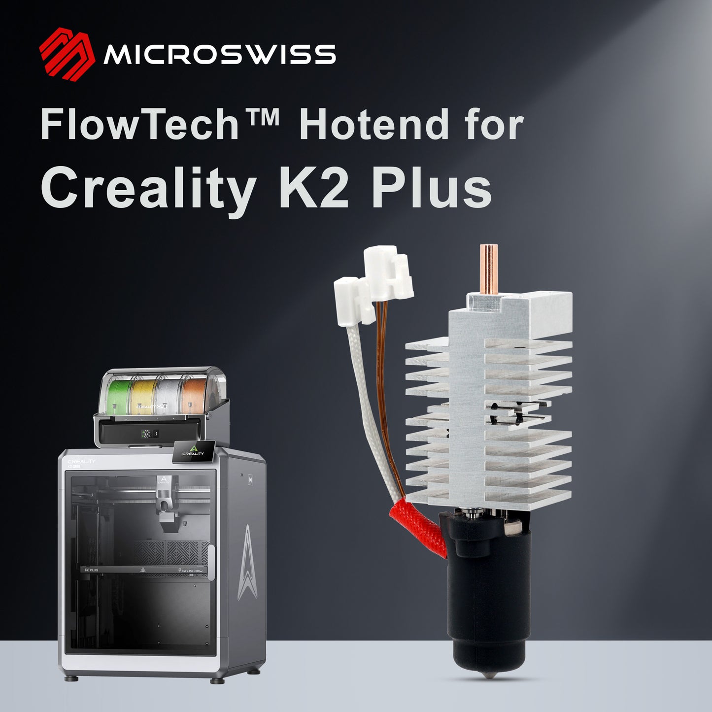 Microswiss FlowTech™ Hotend til Creality K2/ K2 Plus