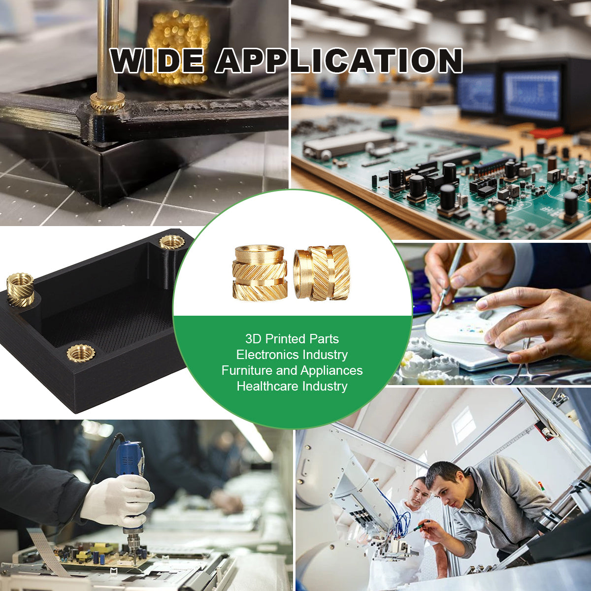 Mintion Assorted Threaded Insert Set - 500 stk.