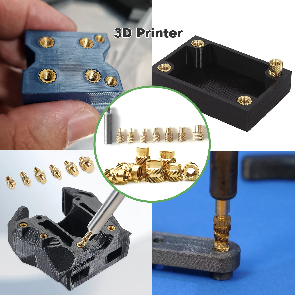 Mintion Heat Set Insert Tips and Threaded Inserts