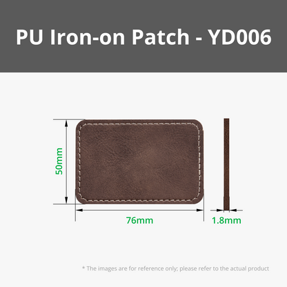 Bambu Lab Rectangular PU Iron-on Patch (10 stk)