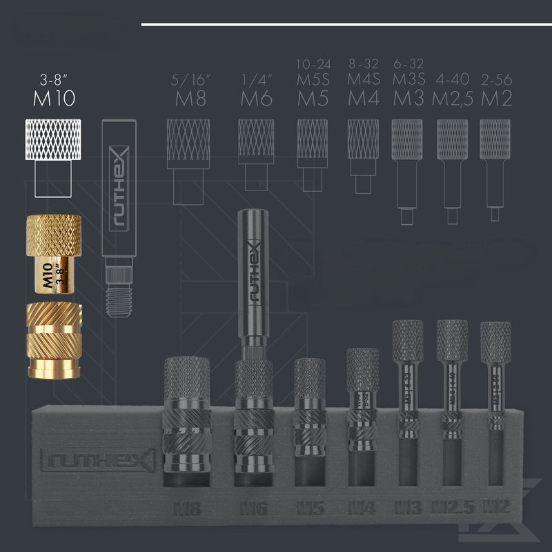 Ruthex Melting Aid for M10 3/8" thread inserts - 1 stk.