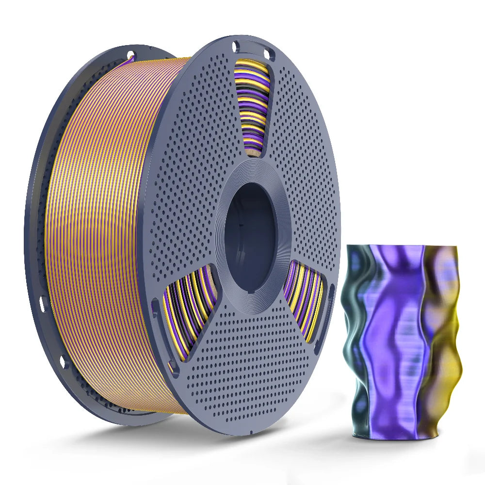 Sunlu Silk PLA+ Multi-colour filament (Dual-colour, Tri-colour & Four-colour) - 1.75mm 1kg