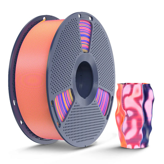 Sunlu Silk PLA+ Multi-colour filament (Dual-colour, Tri-colour & Four-colour) - 1.75mm 1kg