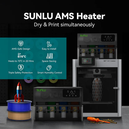 Sunlu AMS Heater - Opgradér din Bambu Lab AMS til at tørre filament