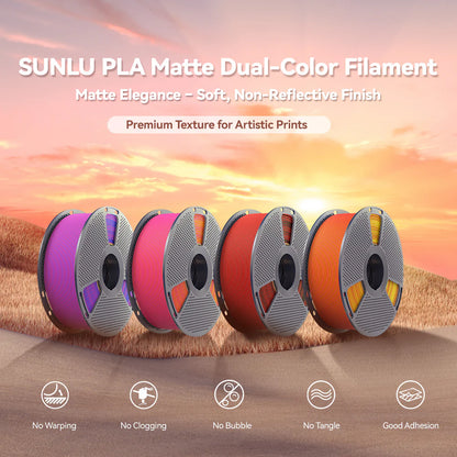 Sunlu PLA Matte Dual Color 1.75mm 1kg