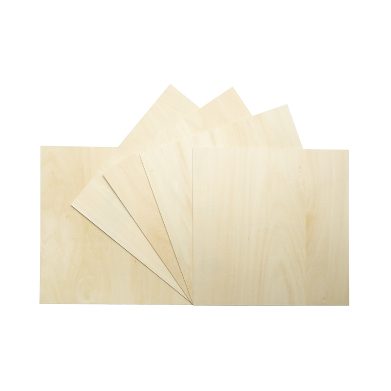 Snapmaker Basswood Sheet Pack (5 stk.) 3mm