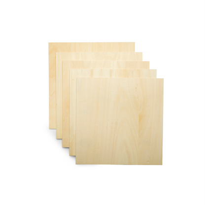 Snapmaker Basswood Sheet Pack (5 stk.) 3mm