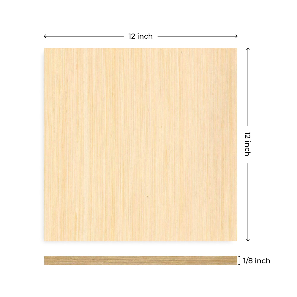 1/8" Basswood Plywood (6 stk.)