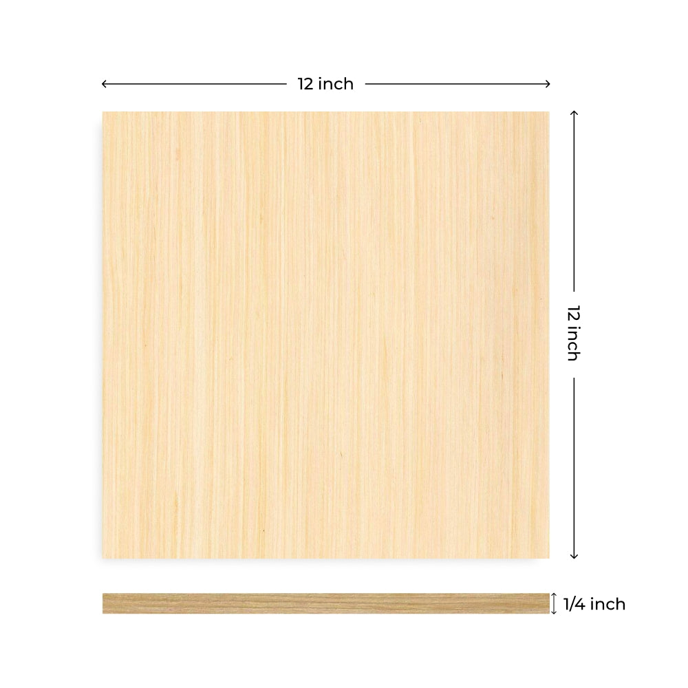 1/4" Basswood Plywood (6pcs)