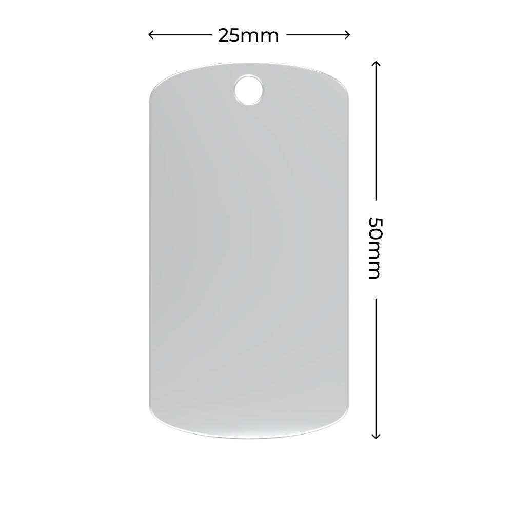 Stainless Steel Army Tag (30 stk.)