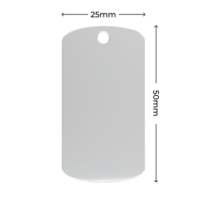 Stainless Steel Army Tag (30 stk.)